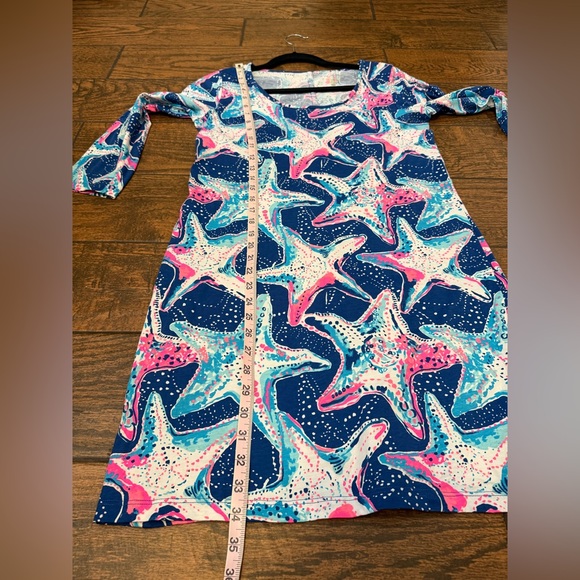 Lilly Pulitzer Indigo Sea Star Struck Beacon Dress - Size Medium - Picture 9 of 10